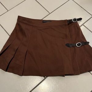 Brandy Melville brown mini skirt